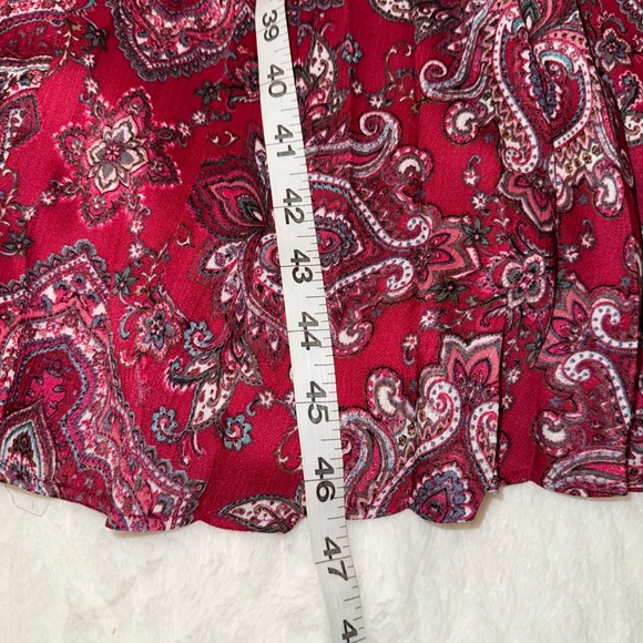 Just...Taylor Red Paisley Midi Dress Size 10 - Picture 8 of 8
